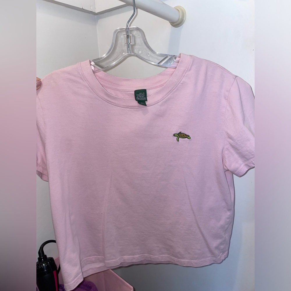 Wild Fable Light Pink Turtle Tee